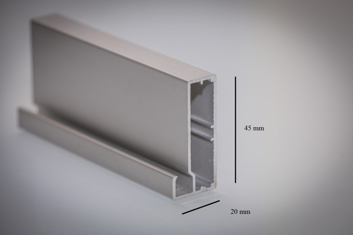 profil aluminiowy R03 kolor anoda srebrna
