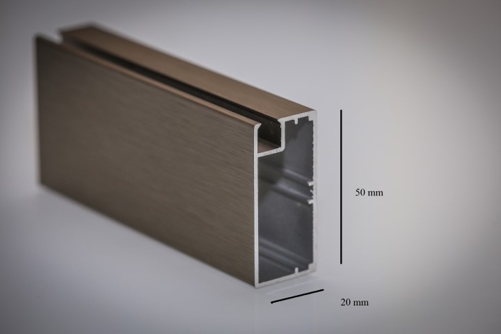 profil aluminiowy R06 kolor inox szczotka