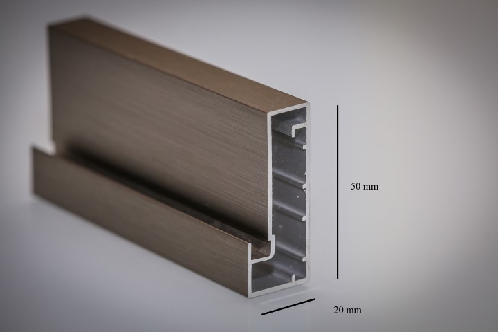 profil aluminiowy R07 kolor inox